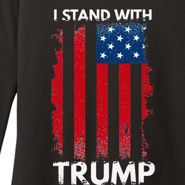 I Stand With Trump Pro Trump Womens CVC Long Sleeve Shirt