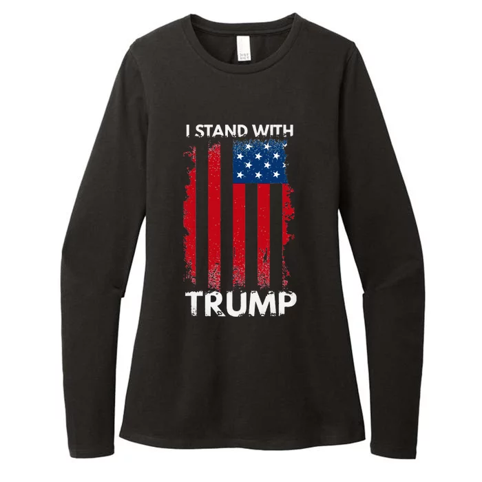 I Stand With Trump Pro Trump Womens CVC Long Sleeve Shirt