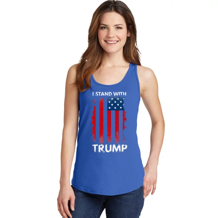 I Stand With Trump Pro Trump Ladies Essential Tank