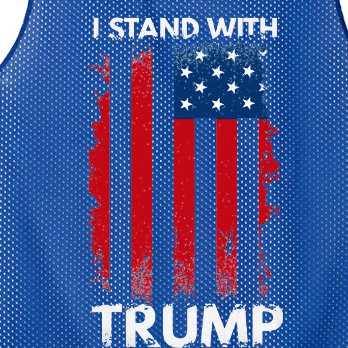 I Stand With Trump Pro Trump Mesh Reversible Basketball Jersey Tank