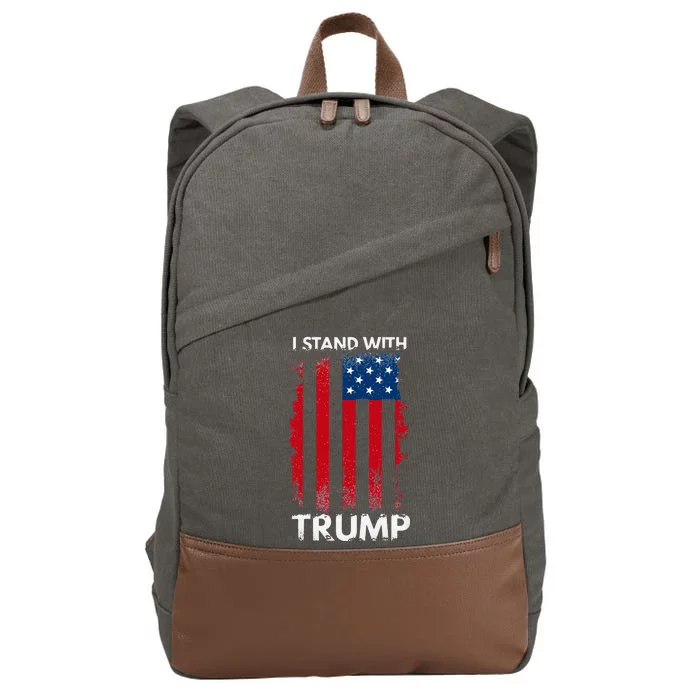 I Stand With Trump Pro Trump Cotton Canvas Backpack