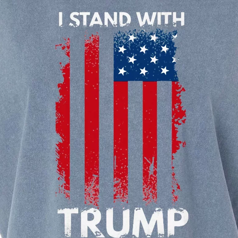 I Stand With Trump Pro Trump Garment-Dyed Women's Muscle Tee