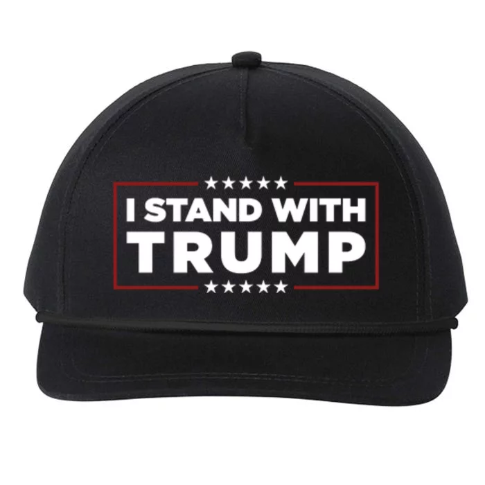 I Stand With Trump Pro Trump Supporter Free Trump Snapback Five-Panel Rope Hat