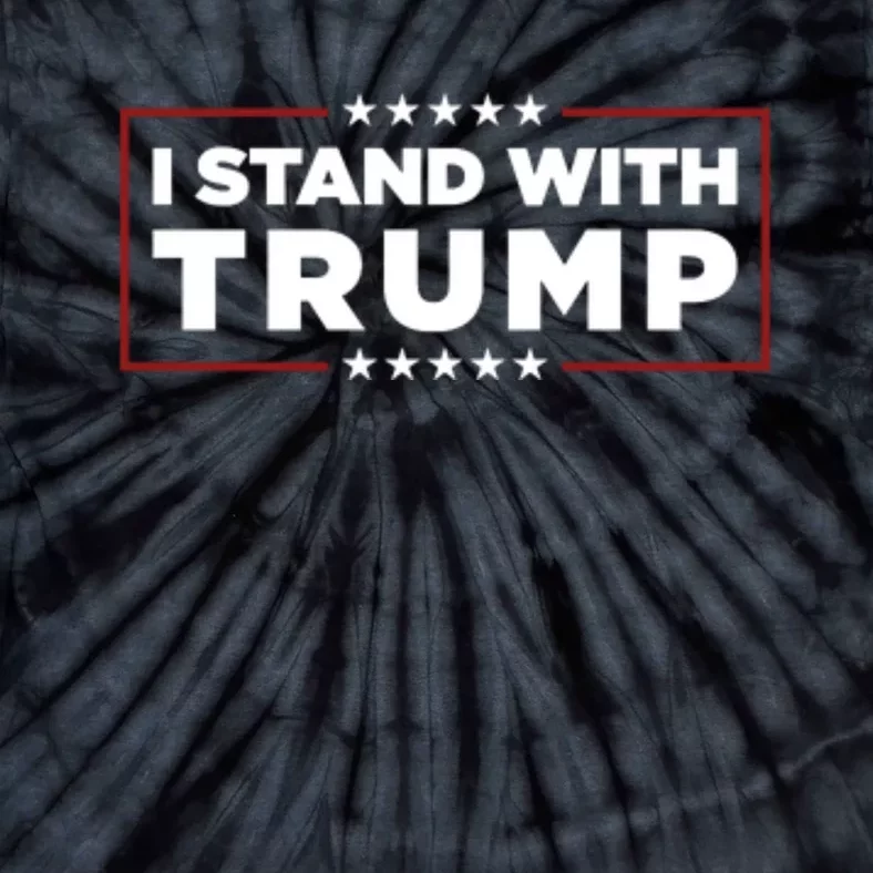 I Stand With Trump Pro Trump Supporter Free Trump Tie-Dye T-Shirt