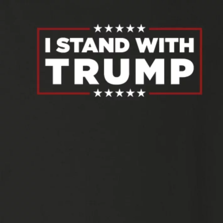 I Stand With Trump Pro Trump Supporter Free Trump Toddler Long Sleeve Shirt