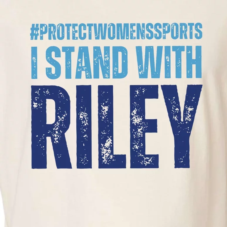 I Stand With Riley Protect Womens Sports Garment-Dyed Women's Muscle Tee