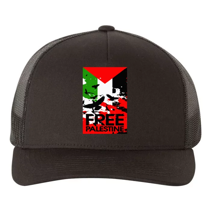 I Stand With Palestine For Their Freedom Free Palestine Yupoong Adult 5-Panel Trucker Hat