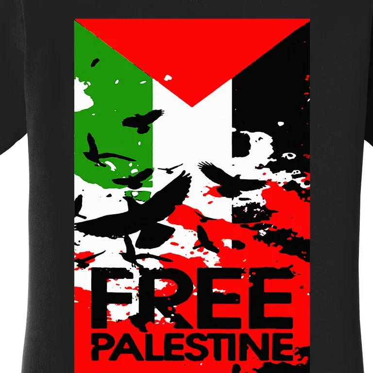 I Stand With Palestine For Their Freedom Free Palestine Women's T-Shirt