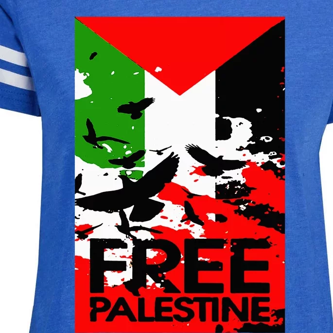 I Stand With Palestine For Their Freedom Free Palestine Enza Ladies Jersey Football T-Shirt