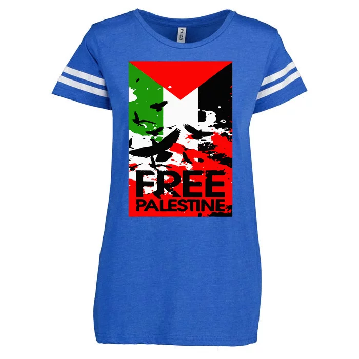 I Stand With Palestine For Their Freedom Free Palestine Enza Ladies Jersey Football T-Shirt