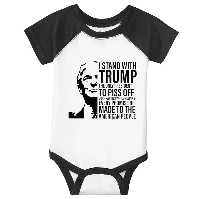 I Stand With Trump The Only President To Piss Off Infant Baby Jersey Bodysuit