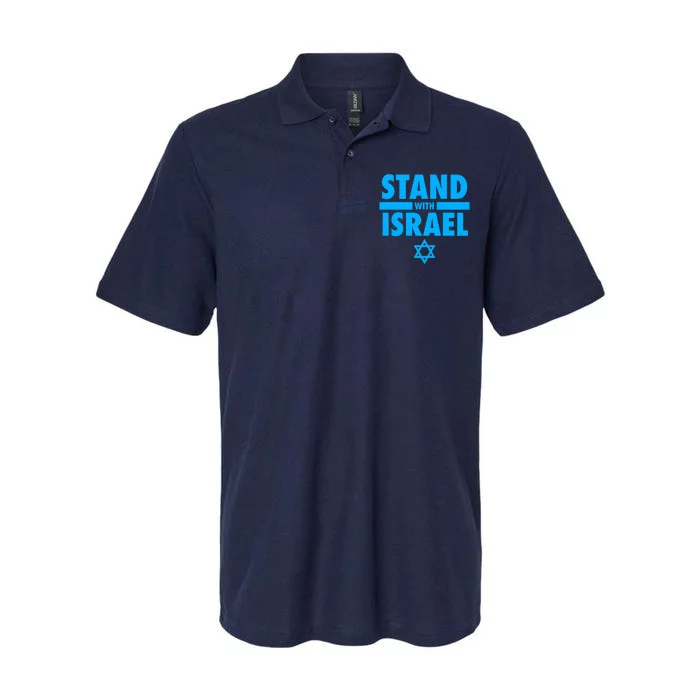 I Stand With Israel Pray For Israel Softstyle Adult Sport Polo