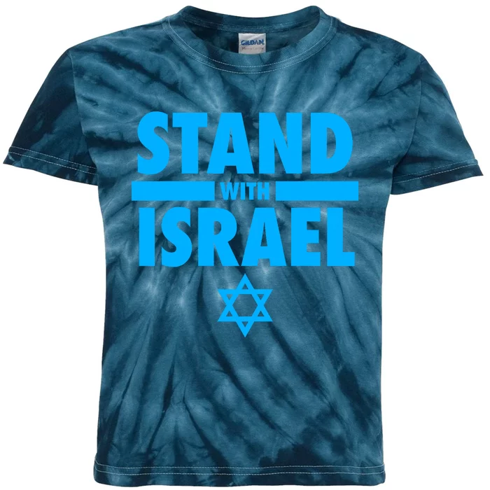 I Stand With Israel Pray For Israel Kids Tie-Dye T-Shirt