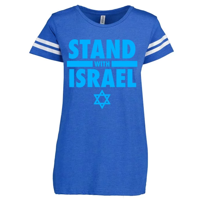 I Stand With Israel Pray For Israel Enza Ladies Jersey Football T-Shirt