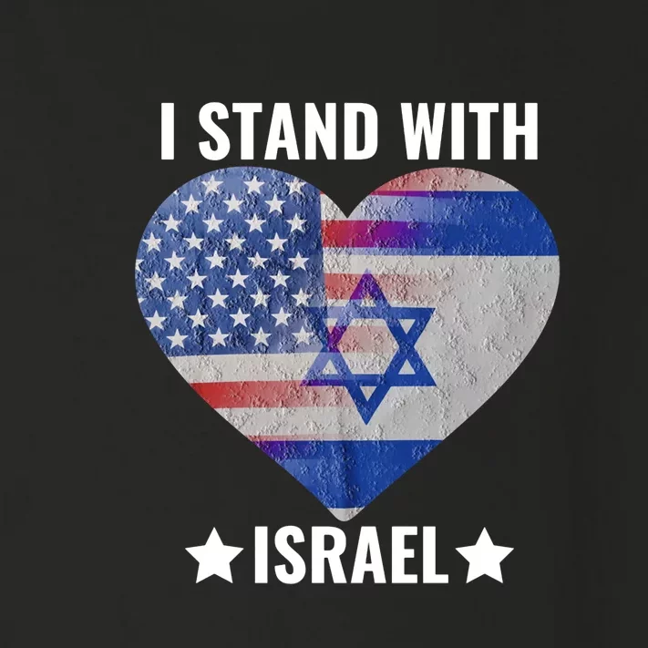 I Stand With Israel Patriotic Vintage Design Toddler Long Sleeve Shirt