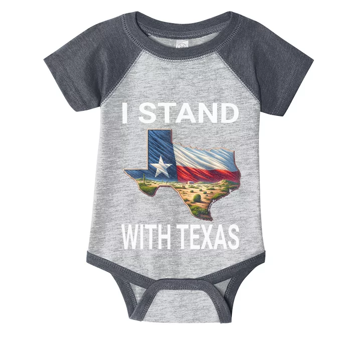 I Stand With Texas I Support Texas Infant Baby Jersey Bodysuit