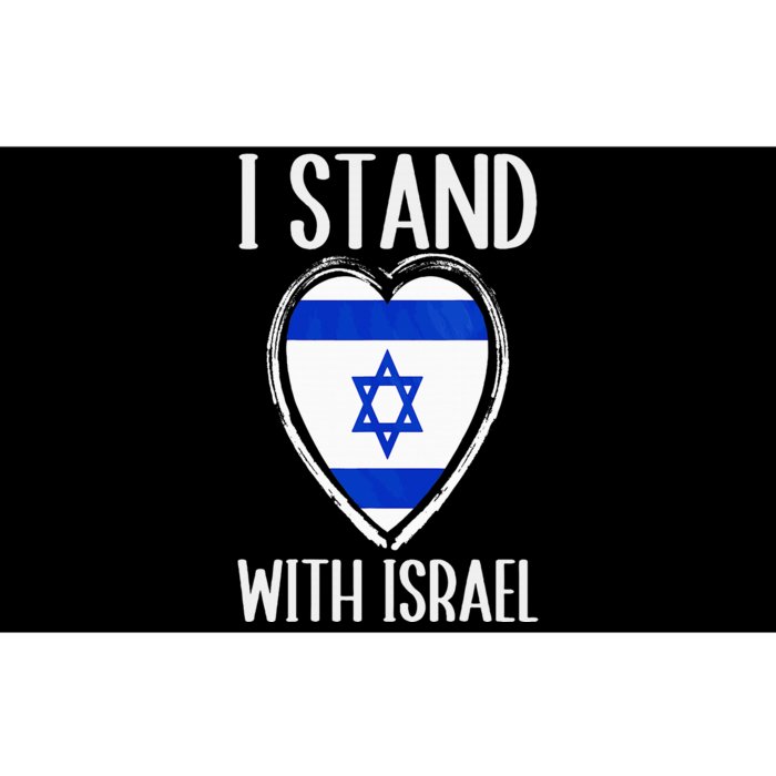 I Stand With Israel Patriotic Israel Flag Bumper Sticker