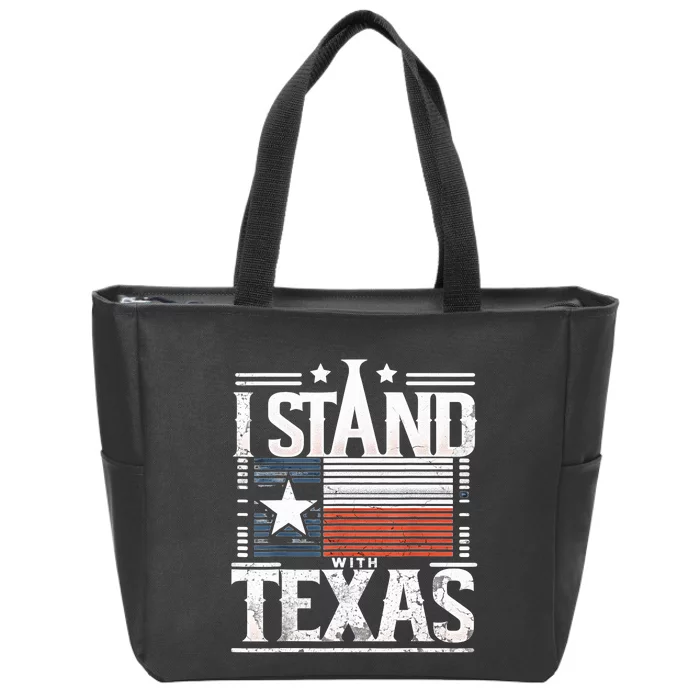 I Stand With Texas Scotus Zip Tote Bag