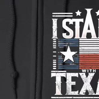 I Stand With Texas Scotus Full Zip Hoodie