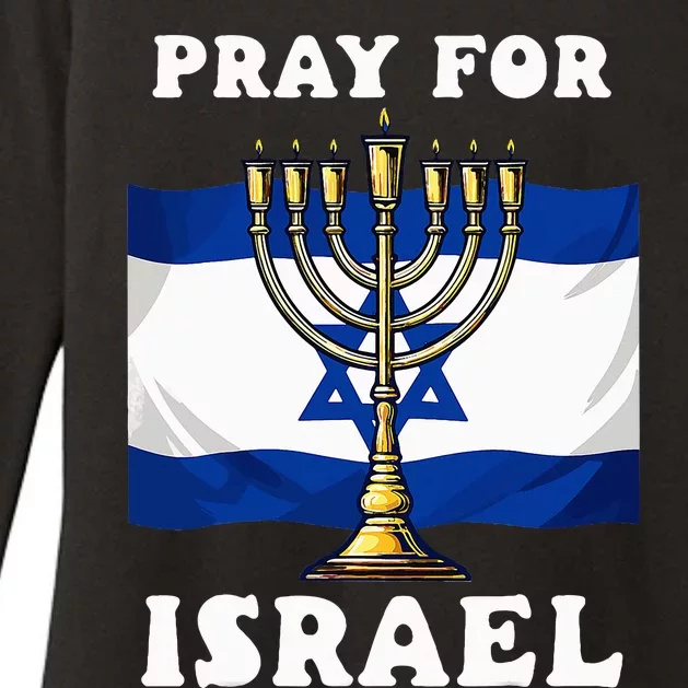 I Stand With Israel Support Israel Strong Pray For Israel Womens CVC Long Sleeve Shirt