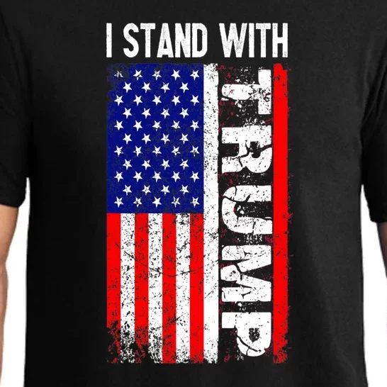 I Stand With President Pro Trump Retro Pajama Set