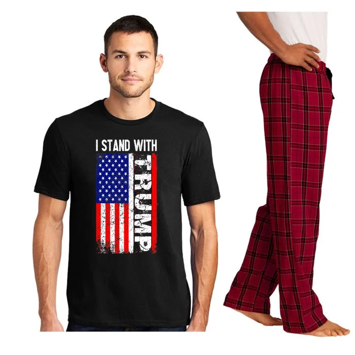 I Stand With President Pro Trump Retro Pajama Set