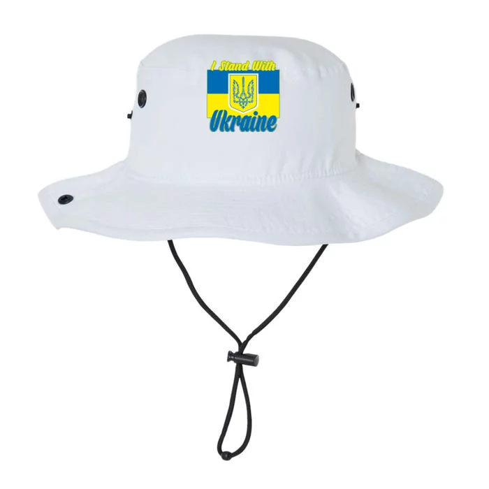 I Stand With Ukraine Coat Of Arms Flag Support Ukraine Legacy Cool Fit Booney Bucket Hat