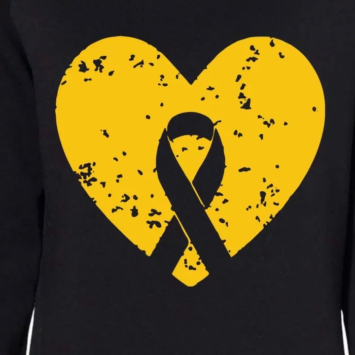 In September We Wear Gold Childhood Cancer Awareness Ribbon Womens California Wash Sweatshirt