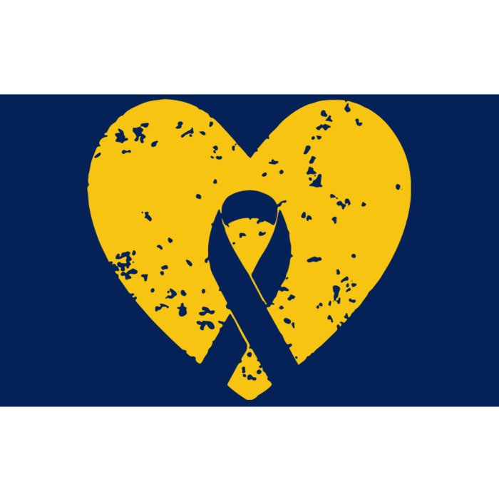 In September We Wear Gold Childhood Cancer Awareness Ribbon Bumper Sticker