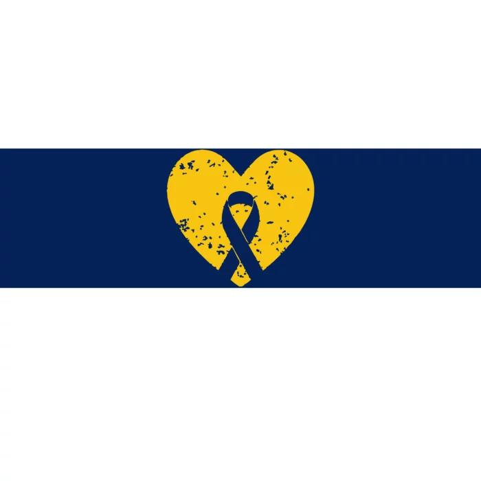 In September We Wear Gold Childhood Cancer Awareness Ribbon Bumper Sticker