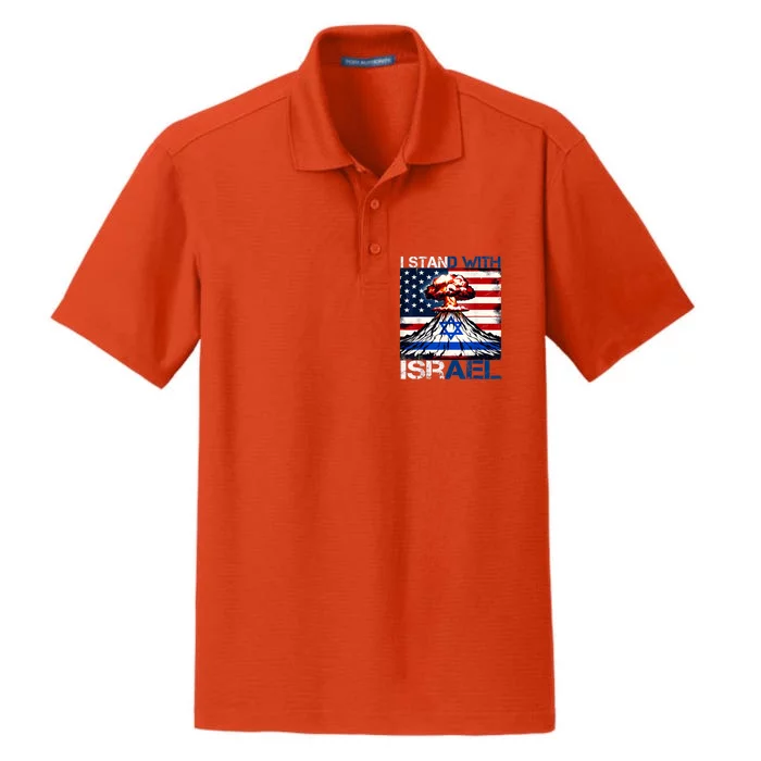 I Stand With Israel Patriotic Usa And Israel Flag Israel Usa Dry Zone Grid Performance Polo