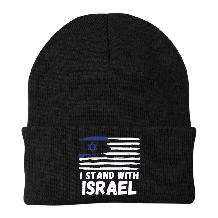 I Stand With Israel Jewish Hanukkah Knit Cap Winter Beanie