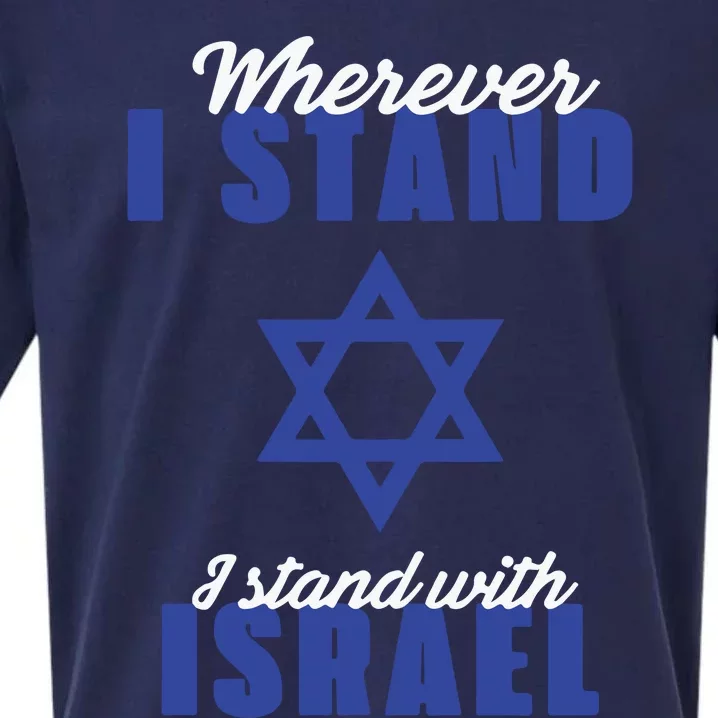 I Stand With Israel Pray For Israel Sueded Cloud Jersey T-Shirt