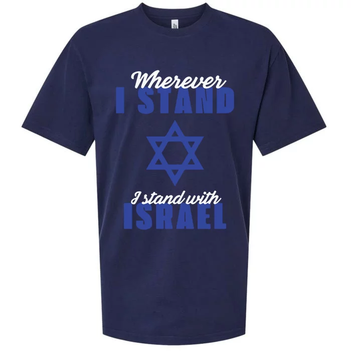 I Stand With Israel Pray For Israel Sueded Cloud Jersey T-Shirt