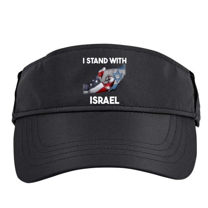 I Stand With Israel I Stand With Israel America Flag Design Adult Drive Performance Visor