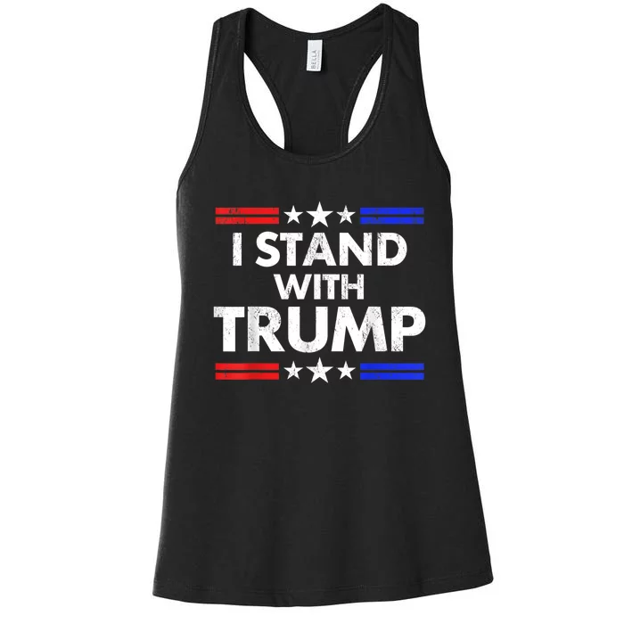 I Stand With Trump Women's Racerback Tank