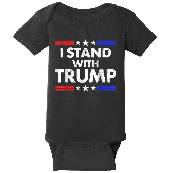 I Stand With Trump Baby Bodysuit