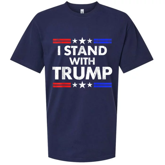 I Stand With Trump Sueded Cloud Jersey T-Shirt