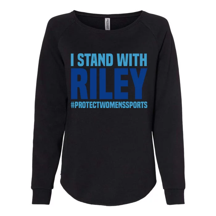 I Stand With Riley Gaines Protect Womens Sports Womens California Wash Sweatshirt