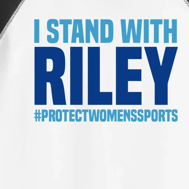 I Stand With Riley Gaines Protect Womens Sports Toddler Fine Jersey T-Shirt