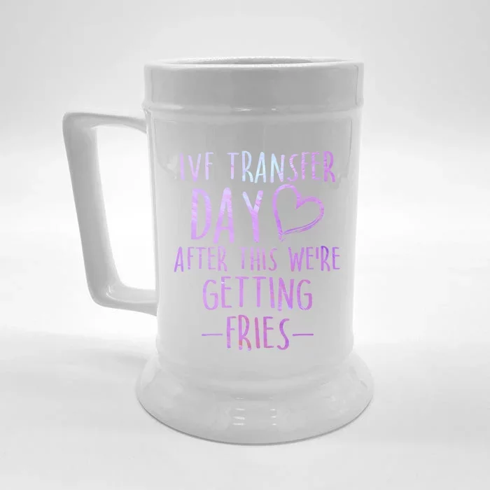 Ivf Survivor Warrior Transfer Day Infertility Gift Front & Back Beer Stein