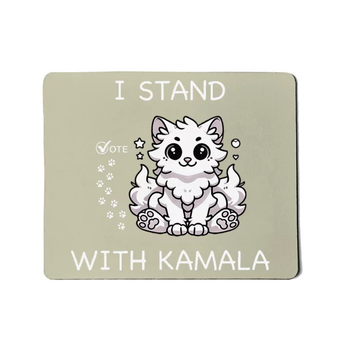 I Stand With Kamala Harris Cat Ladies Madam President Mousepad