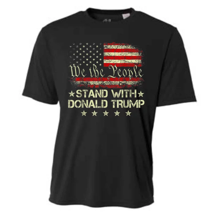 I Stand With Donald Trump 2024 Support Take America Back Cooling Performance Crew T-Shirt