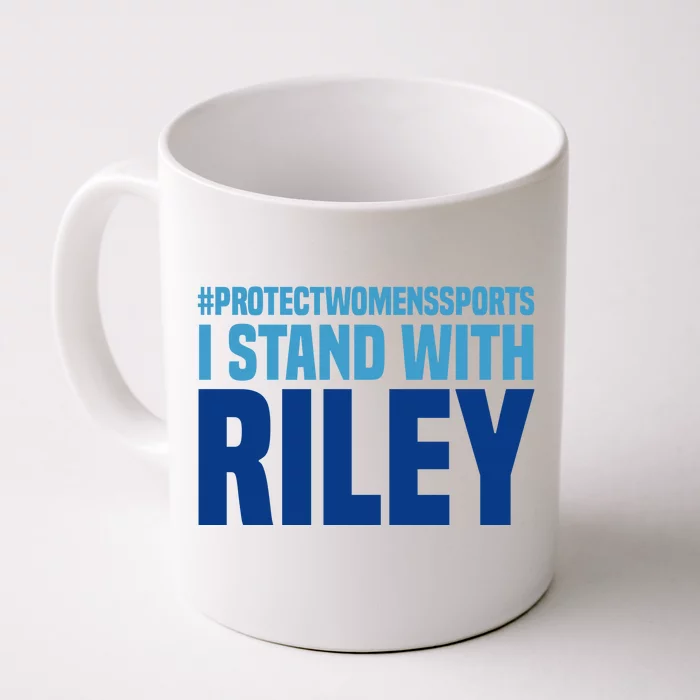 I Stand With Riley Gaines Protect Womens Sports Front & Back Coffee Mug