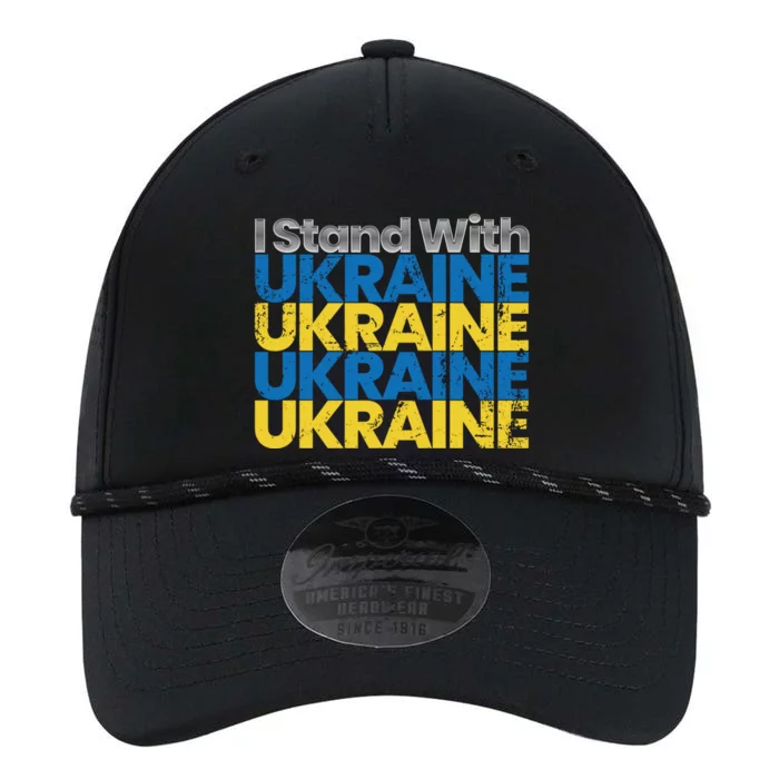 I Stand With Ukraine Ukrainian Flag Ukrainians Funny Gift Performance The Dyno Cap