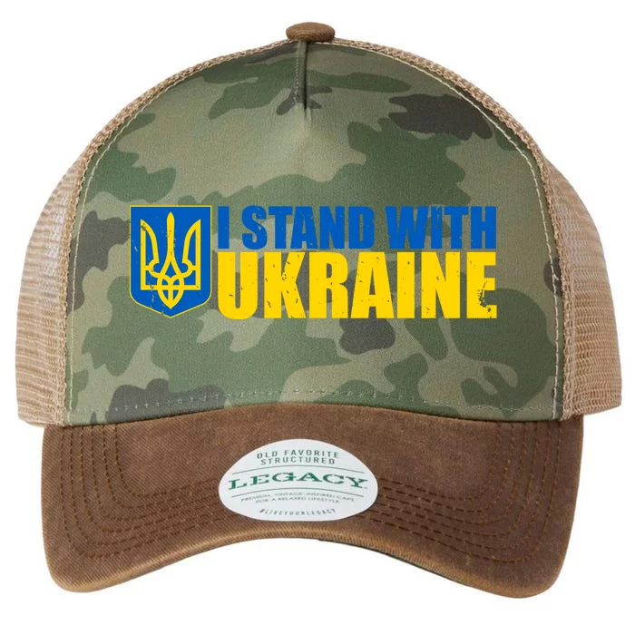 I Stand With Ukraine War Legacy Tie Dye Trucker Hat