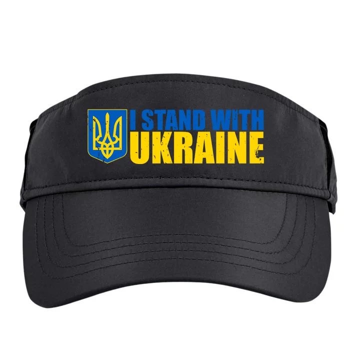 I Stand With Ukraine War Adult Drive Performance Visor