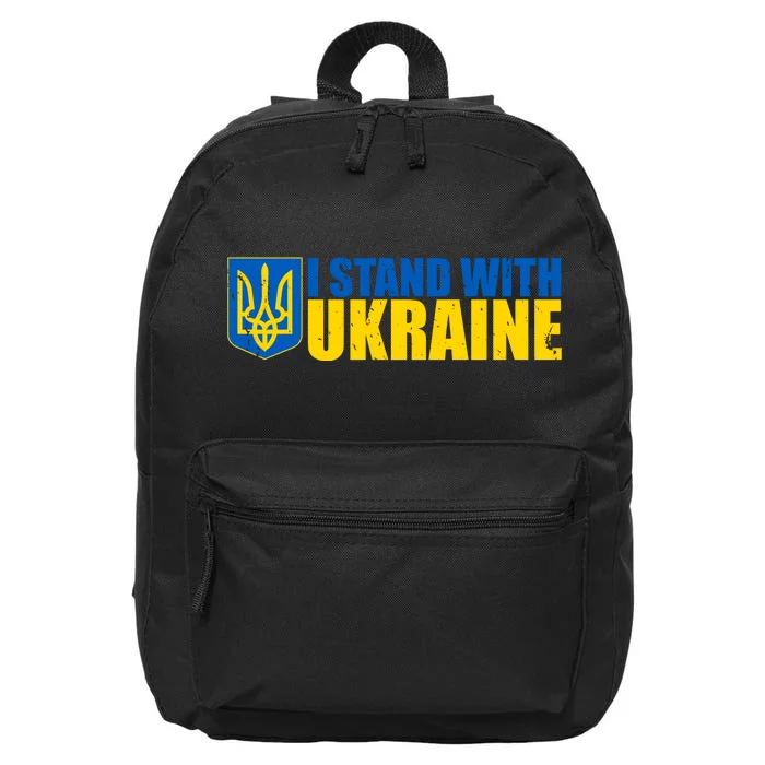 I Stand With Ukraine War 16 in Basic Backpack