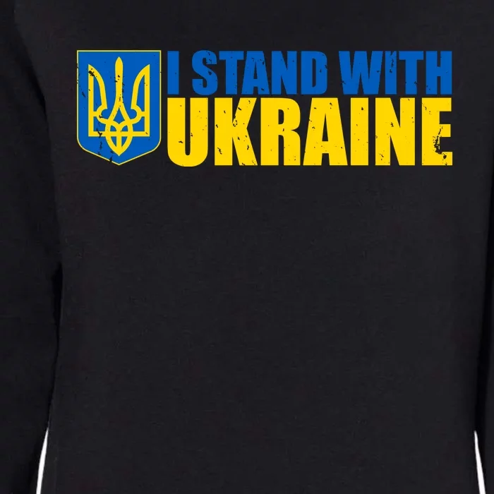 I Stand With Ukraine War Womens California Wash Sweatshirt