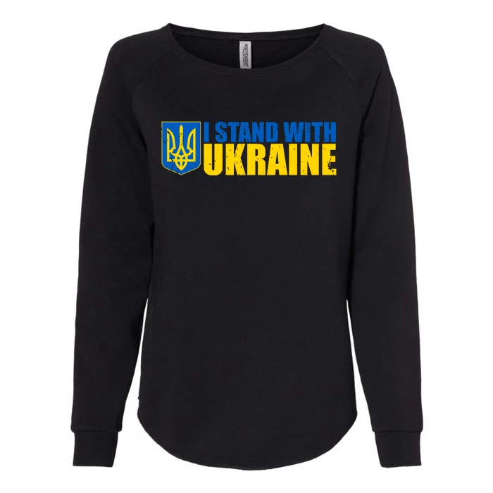 I Stand With Ukraine War Womens California Wash Sweatshirt